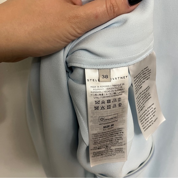 Stella McCartney Stretch Crepe Cape Dress Size 38 US 2-4 NWOT - Picture 13 of 14